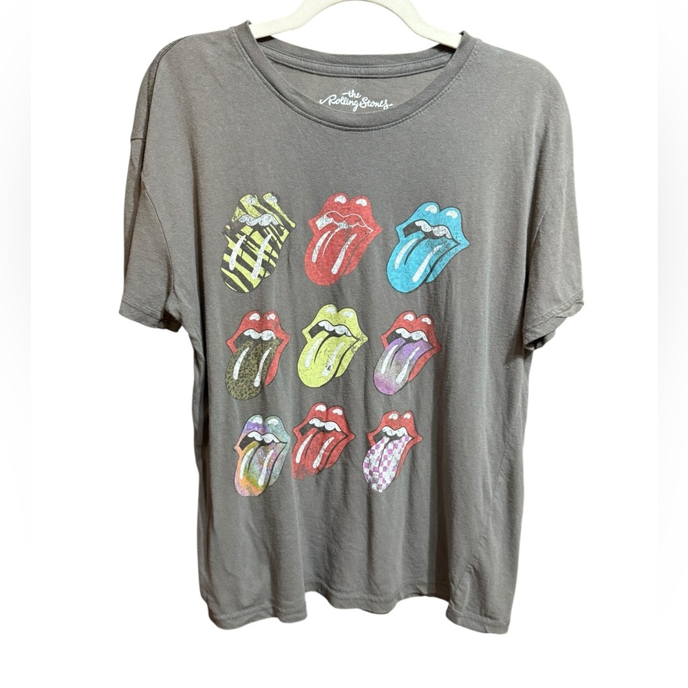 The Rolling Stones Multicolorā Tongue Graphic Tee Womens size Large